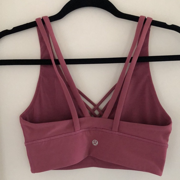 Lululemon Bind & Cross Bra- Moss Rose - Picture 7 of 9